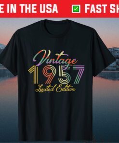 Retro Vintage 1957 Limited Edition Birthday Sunset Classic T-Shirt
