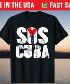 SOS Cuba Cuban Flag Libre #SOSCuba Shirt