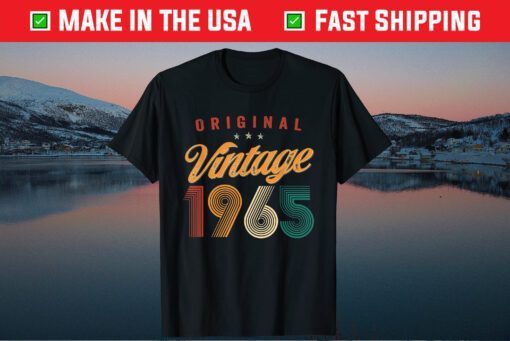 Vintage 1965 56Years Old Retro 56Th Birthday T-Shirt