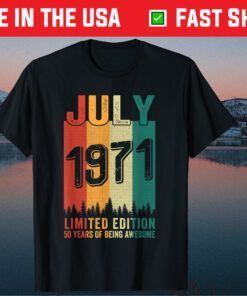 Vintage 1971 50 Years Old Retro 50Th Birthday Classic T-Shirt
