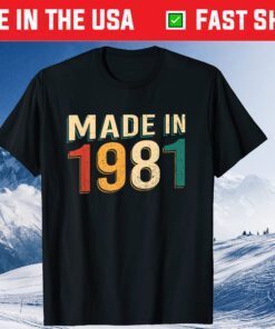 Vintage 1981 40 Years Old Retro 40Th Birthday Classic T-Shirts