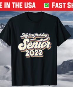 Vintage My Last First Day Senior 2022 Back To School Shirt