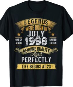Legend Were Born in July 1998 23 Year Old 23 Birthday T-Shirt