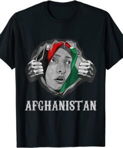 Afghanistan Woman I Love Afghanistan Afghans Flag Tee Shirt