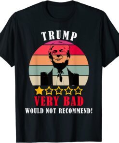 Anti Trump Pro Biden 1 Star Rating Election Vote Tee Shirt