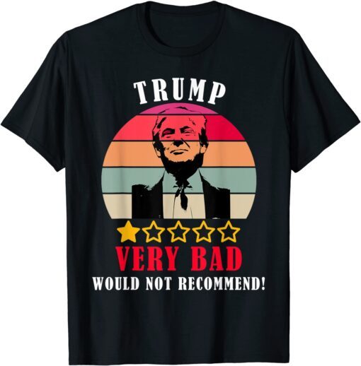 Anti Trump Pro Biden 1 Star Rating Election Vote Tee Shirt