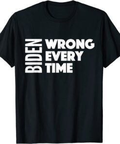 Biden Wrong Every Time Trump Supporter Afghanistan Shirt