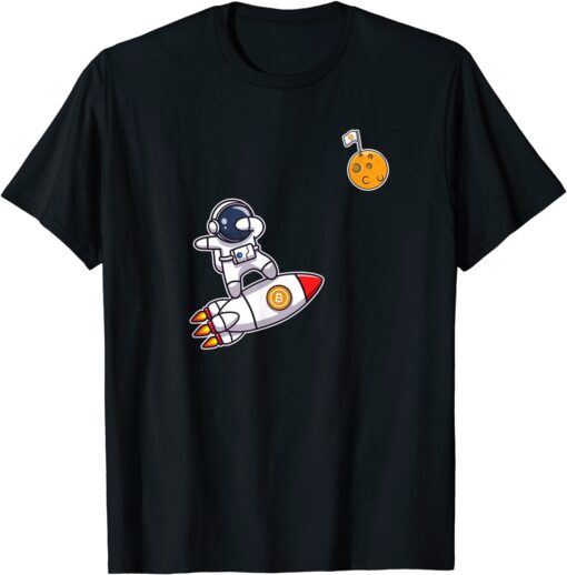 Bitcoin To The Moon Tee Shirt