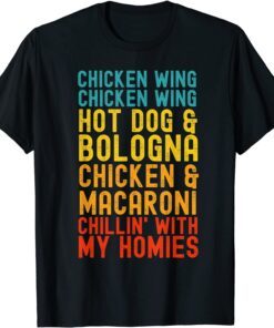 Chicken Wing Chicken Wing Hot Dog and Bologna Tee Shirt