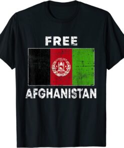 Free Afghanistan Flag Afghan Vintage Afghanistan T-Shirt