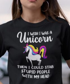 I Wish I Was A Unicorn Tee Shirt