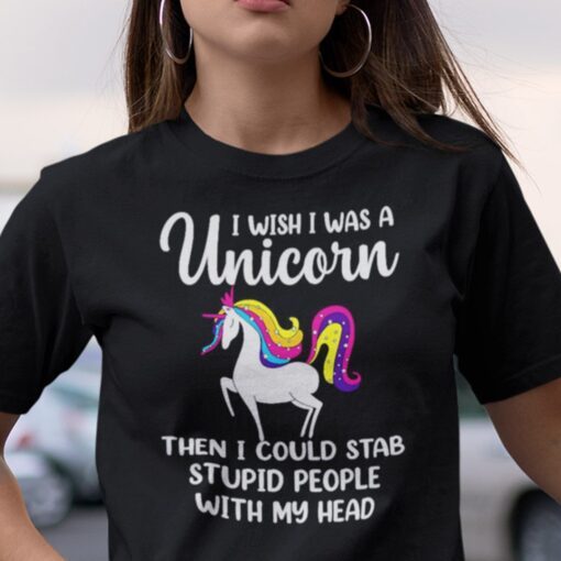 I Wish I Was A Unicorn Tee Shirt