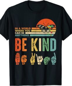 In A World Where You Can Be Anything Be Kind Kindness Autism Gift Shirt