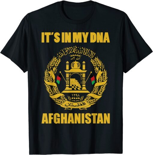 It's In My DNA Afghanistan Proud Afghani Retro Vintage Flag Gift Shirt