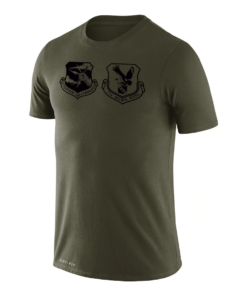 Olive Air Force Falcons Rivalry Badge Legend Tee Shirt