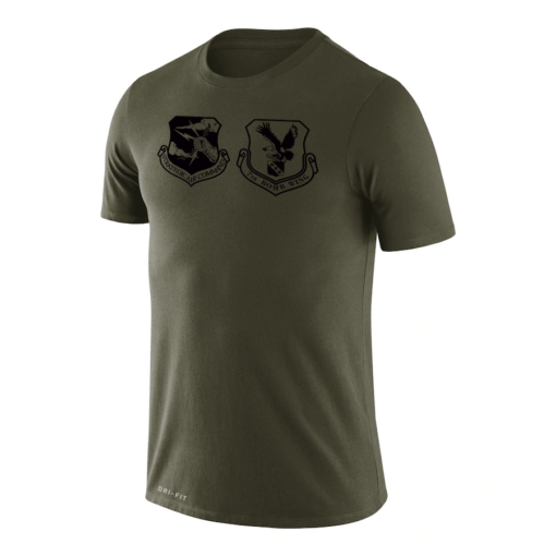 Olive Air Force Falcons Rivalry Badge Legend Tee Shirt