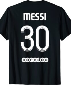 Paris Saint Germain match 2021-2022 with Messi 30 Tee Shirt