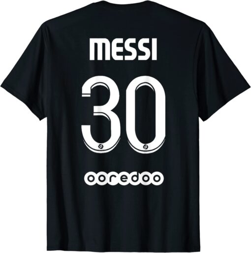 Paris Saint Germain match 2021-2022 with Messi 30 Tee Shirt