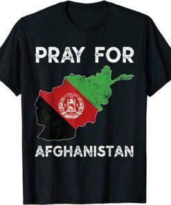 Pray For Afghanistan 2021 Afghanistan Flag Vintage Tee Shirt