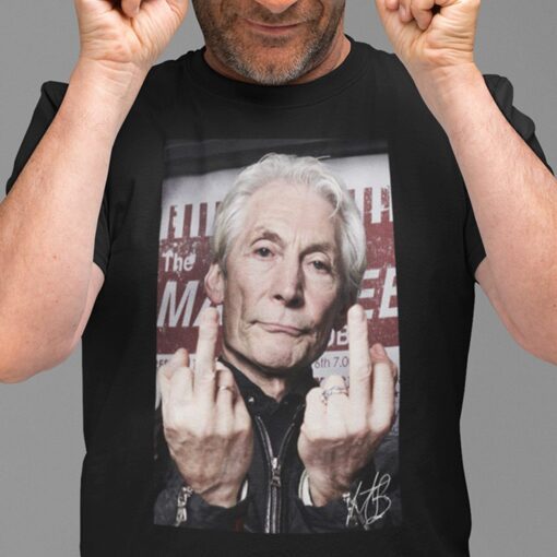 Rolling Stones Drummer Charlie Watts Tee Shirt