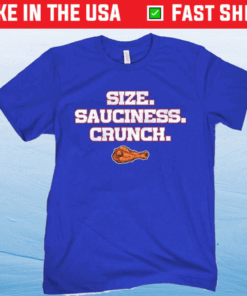 Size Sauciness Crunch Blue TShirt