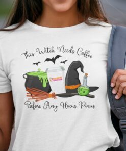 This Witch Needs Coffee Before Any Hocus Pocus Tee Shirt
