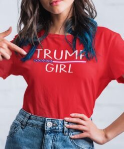 Trump Girl We The People Stand With Trump Tee Shirt