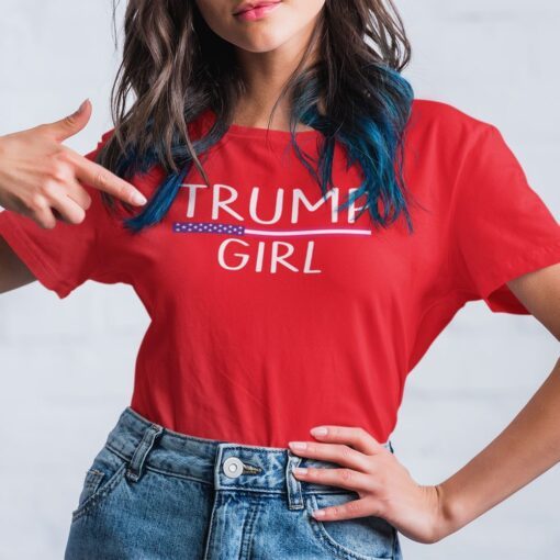 Trump Girl We The People Stand With Trump Tee Shirt