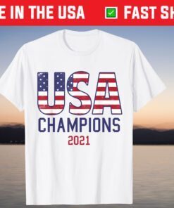 USA Champions 2021 USA vintage flag USA Sports Team T-Shirt