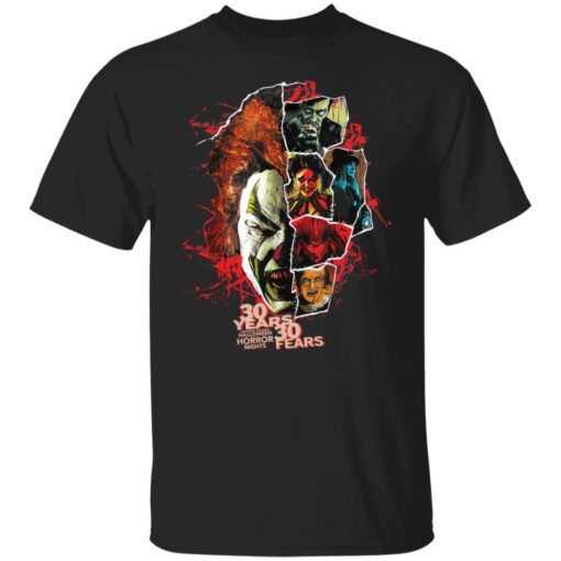 Universal orlando Halloween horror nights 30 years 30 fears Tee shirt