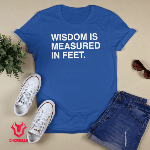 Wisdom Is Measured In Feet Tee Shirt