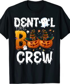 Funny Halloween Dental Boo Crew Nurse Dentist Doctor Life T-Shirt