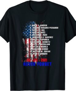 13 fallen soldiers names , Never Forget Of Fallen Soldiers Tee Shirt