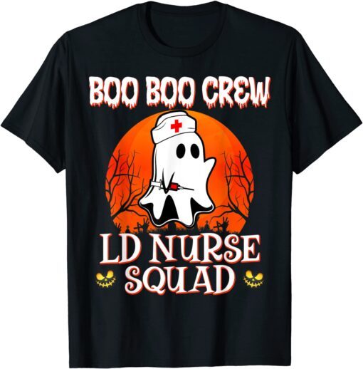 Boo Boo Crew LD Nurse Squad Cute Halloween Costumes Ghost T-Shirt