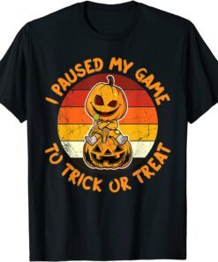 Halloween Pumpkin Gamer Funny Boys Trick Treat Jack Lantern T-ShirtHalloween Pumpkin Gamer Funny Boys Trick Treat Jack Lantern T-Shirt