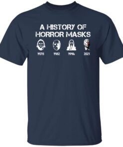 A History Of Horror Masks Halloween Biden Tee Shirt