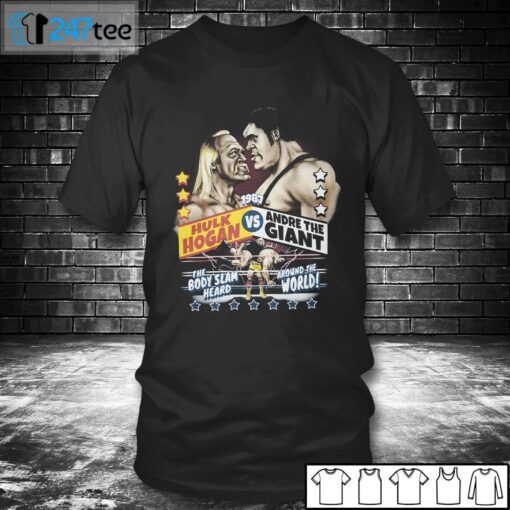 Andre The Giant Vs Hulk Hogan RSVLTS Tee Shirt