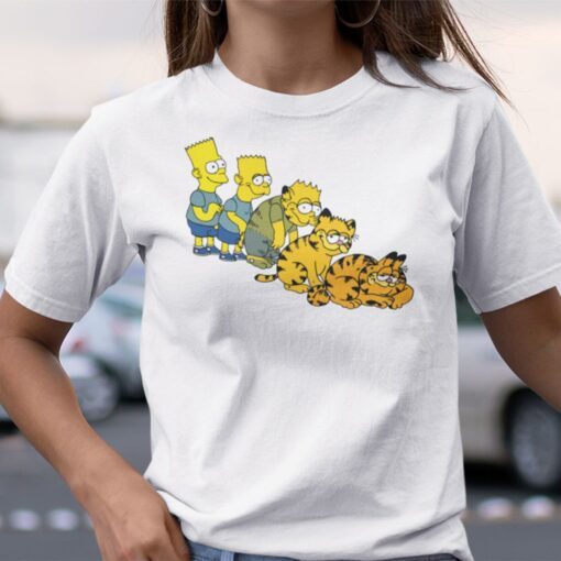 Bart To Garfield Animorph Tee Shirt