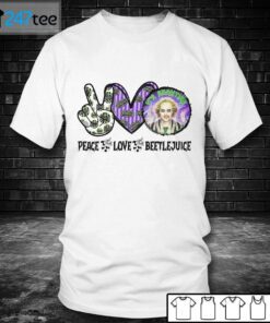 Beetlejuice Its Show Time Peace Love Halloween Shirt