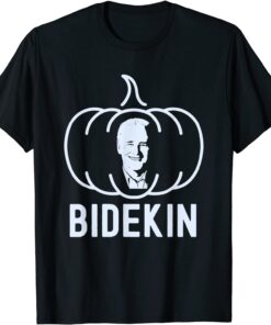 Bidekin Joe Biden Pumpkin Face Halloween Tee Shirt