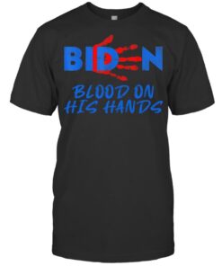 Vintage Biden Blood On His Hands Bring Tee Shirt