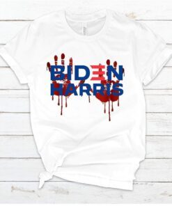 Biden Harris Bloody Hands Tee Shirt