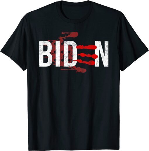 Blood On His Hands Biden Bring Trump Back Tee Shirt