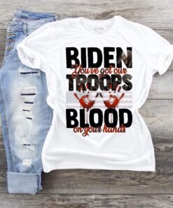 Blood on His Hands Flag Tee Shirt