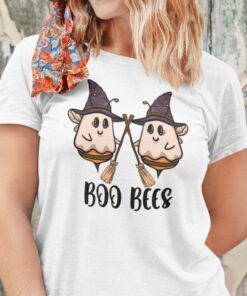 Boo Bees Witch Halloween T Shirt