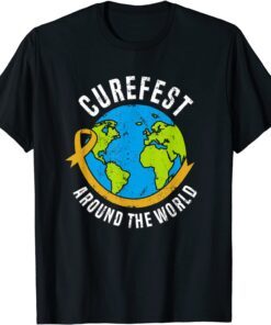 CureFest Around the World Globe Design T-Shirt