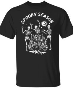 Dancing Skeleton Spooky Season Tee Shirt