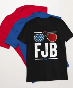 FJB Joe Biden US Flag Sunglasses Tee Shirt