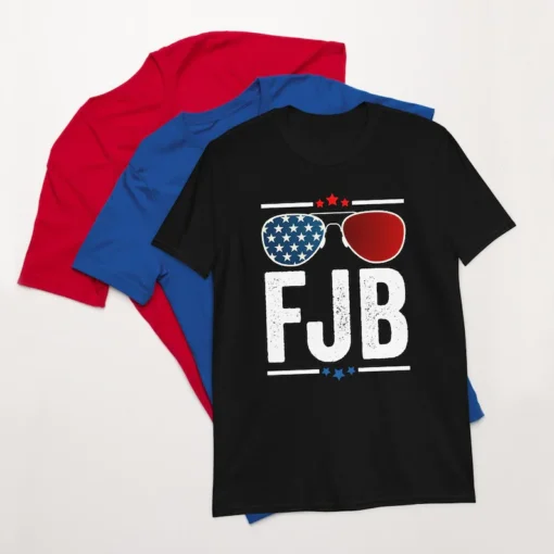 FJB Joe Biden US Flag Sunglasses Tee Shirt