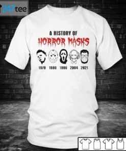 Friends A History Of Horror Masks 2021 Halloween Bleach Tee Shirt